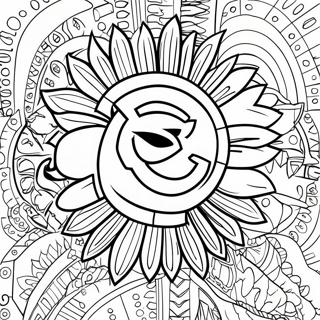 Page à colorier du logo des Chiefs | Page de coloriage Chefs