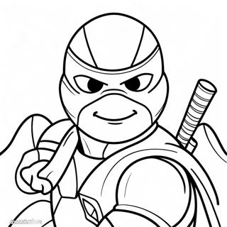 Page à colorier de Raphael la tortue ninja | Page de coloriage Raphaël