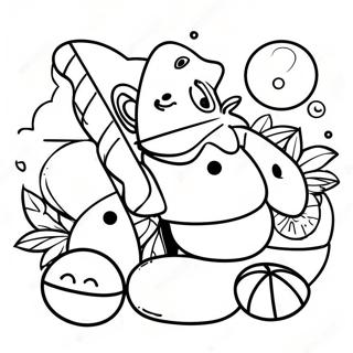 Page à colorier Ambiance Chill Stoner | Page de coloriage Stoner 420