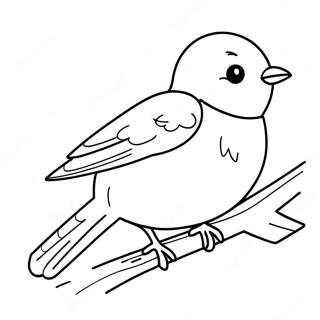 Page à colorier d'oiseau bleu | Page de coloriage Merle bleu