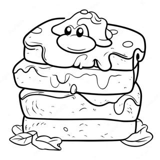 Page à colorier de brownie | Page de coloriage Brownie