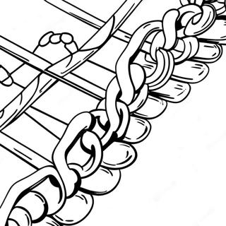 Page à colorier de maillons de chaîne | Page de coloriage Chaîne
