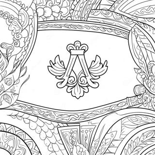 Page à colorier du drapeau ukrainien | Page de coloriage Ukraine
