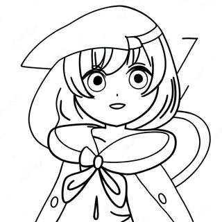 Page à colorier de Sailor Saturn | Page de coloriage Sailor Saturne