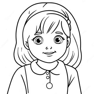 Page à colorier d'Annie | Page de coloriage Annie