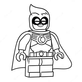 Page à colorier du Robin Lego | Page de coloriage Lego Robin