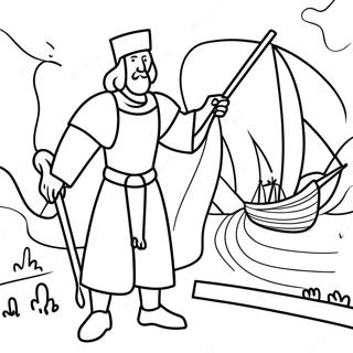 Coloriage du Voyage du pèlerin | Page de coloriage Le Progrès du Pèlerin