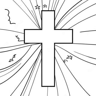 Page à colorier du drapeau chrétien | Page de coloriage Drapeau chrétien