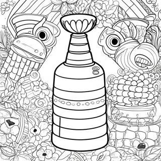 Page à colorier Coupe Stanley | Page de coloriage Coupe Stanley