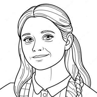 Page à colorier Magique de Ginny Weasley | Page de coloriage Ginny Weasley