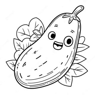 Page à colorier de Cornichon | Page de coloriage Cornichon