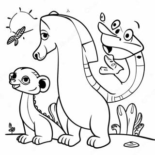 Page à colorier des animaux de Madagascar | Page de coloriage Madagascar