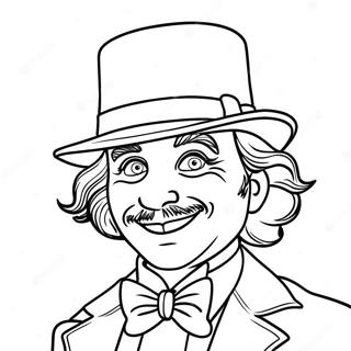 Page à colorier de la barre Wonka | Page de coloriage Barre Wonka
