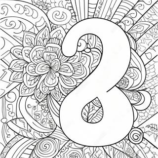 Page à colorier numéro 18 | Page de coloriage Numéro 18