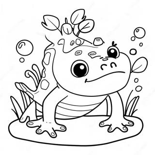 Page à colorier Amphibia | Page de coloriage Amphibiens