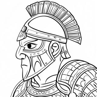 Page à colorier de gladiateur | Page de coloriage Gladiateur