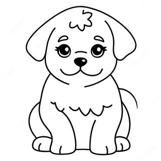 Page à colorier Chiot Maltais | Page de coloriage Maltese