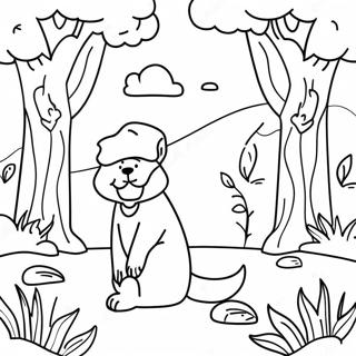 Page à colorier de la scène naturelle d'Ecclésiaste | Page de coloriage Ecclésiaste