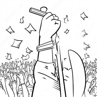 Page à colorier de la démocratie colorée | Page de coloriage Gouvernement