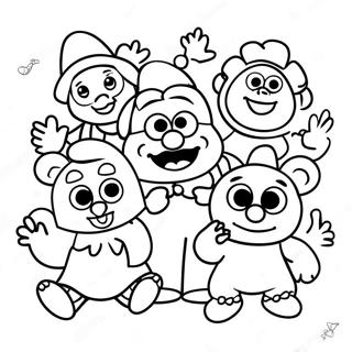 Page à colorier des Muppet Babies | Page de coloriage Bébés Muppet