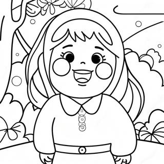 Yumeko Jabami Excitée Page à Colorier | Page de coloriage Kakegurui