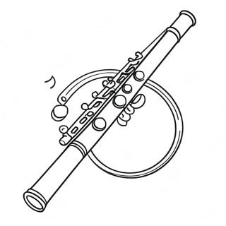 Page à Colorier Flûte | Page de coloriage Flûte