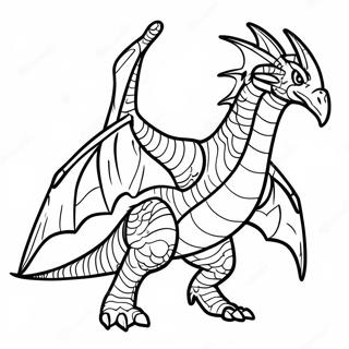 Page à colorier de Rodan | Page de coloriage Rodan