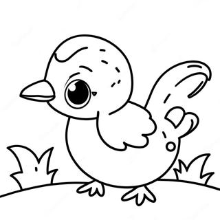 Page à colorier de mignonne petite caille | Page de coloriage Caille