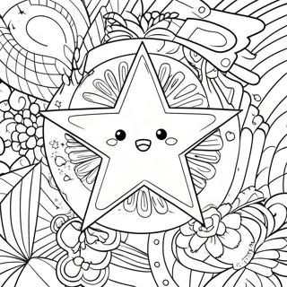 Page à colorier étoile | Page de coloriage L'Étoile