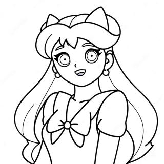 Sailor Venus à colorier | Page de coloriage Sailor Venus