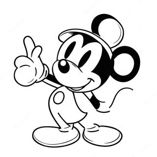 Mickey Mouse à colorier | Page de coloriage Mickey