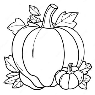 Page à colorier Citrouille d'Octobre | Page de coloriage Octobre