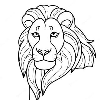 Page à colorier Léon le Lion | Page de coloriage Léon