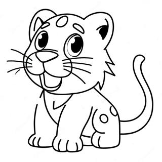 Page à colorier Léon espiègle | Page de coloriage Léon