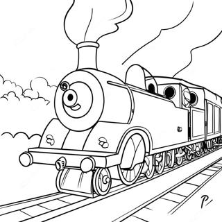 Page à colorier Percy le Train | Page de coloriage Percy le Train