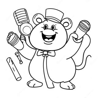 Page à colorier Sing | Page de coloriage Chanter