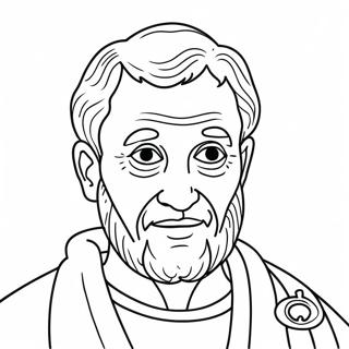 Page à Colorier de Saint Pierre | Page de coloriage Saint Pierre