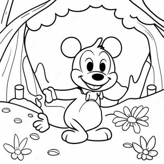 Page à Colorier d'Été Disney | Page de coloriage Disney Été