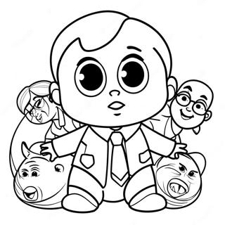 Page à colorier de Boss Baby | Page de coloriage Bébé Boss