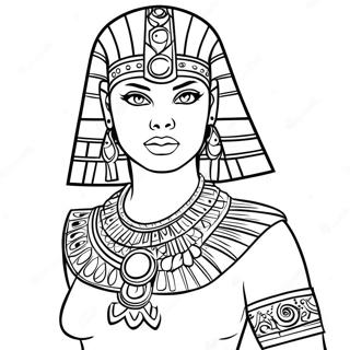 Page à colorier de Cleo De Nile en tenue élégante | Page de coloriage Monster High Cleo