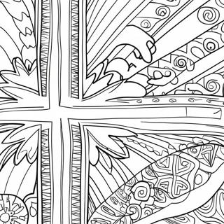 Page à colorier Drapeau du Royaume-Uni | Page de coloriage Royaume-Uni