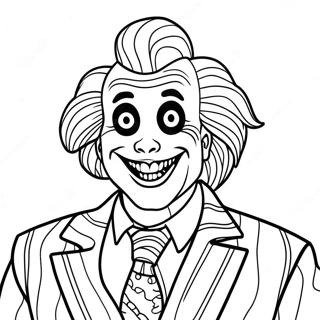 Page à colorier de Beetlejuice | Page de coloriage Beetlejuice