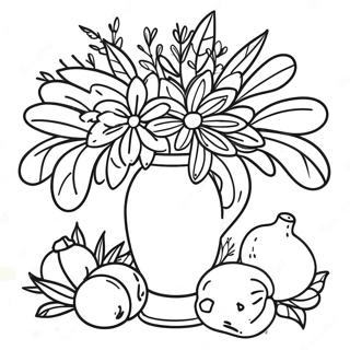 Nature morte Coloriages