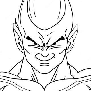 Page à colorier Majin Vegeta | Page de coloriage Majin Vegeta