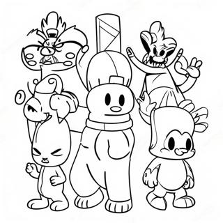Personnages de D Billions à colorier | Page de coloriage D Billions