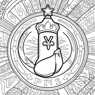 Logo des Spurs à colorier | Page de coloriage Spurs