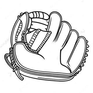 Gant de baseball à colorier | Page de coloriage Gant de baseball