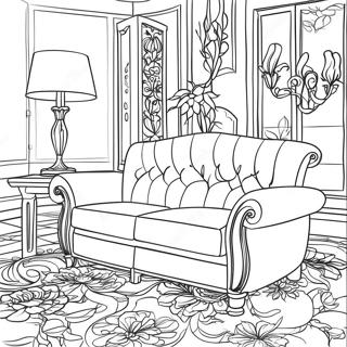Page à colorier de meubles | Page de coloriage Mobilier