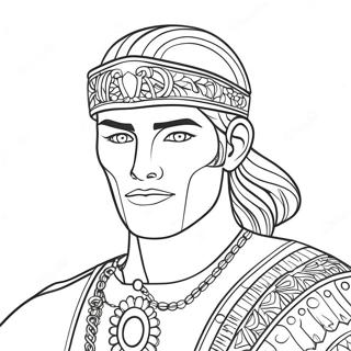 Page à colorier de Zane | Page de coloriage Zane