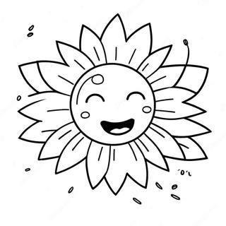 Page à colorier de Bonjour soleil | Page de coloriage Bonjour